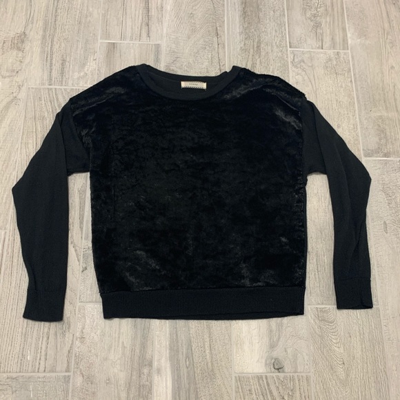 Cluny Black Sweater Blouse - Picture 1 of 3